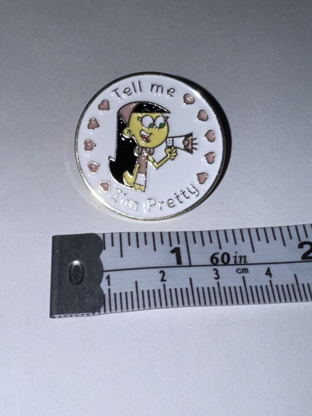 Fairly Odd Parents Trixie Tell I’m Pretty Round Pin Brooch